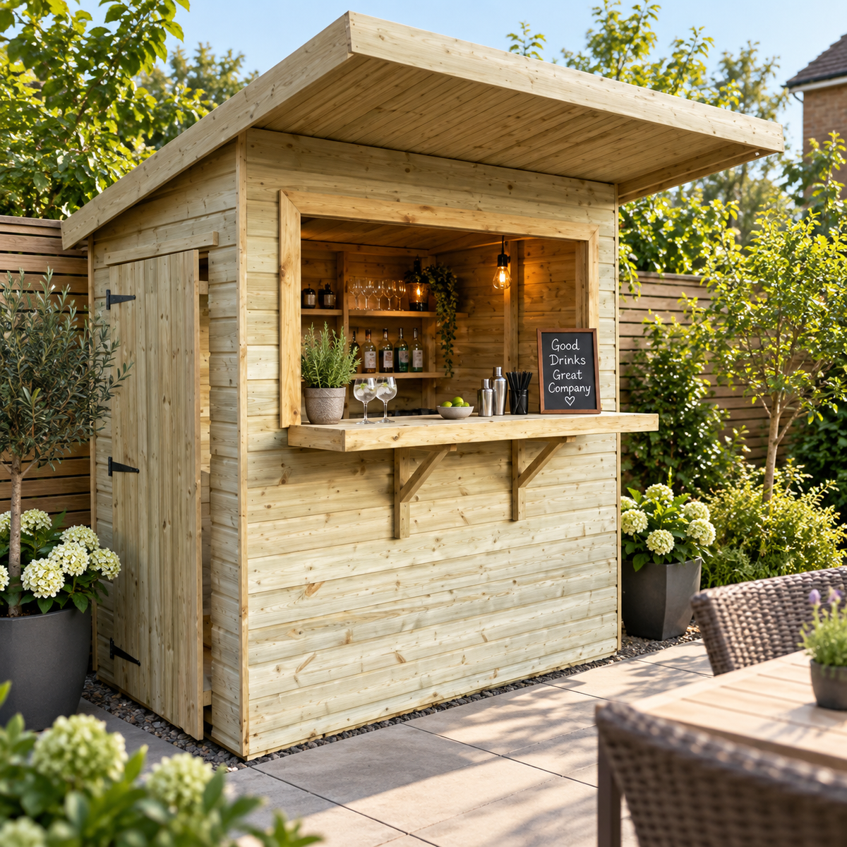 Garden Bar Tanalised/Door Left by The Cheshire Shed Man